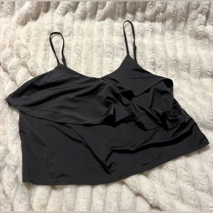 H&M Crop Ruffle Tank